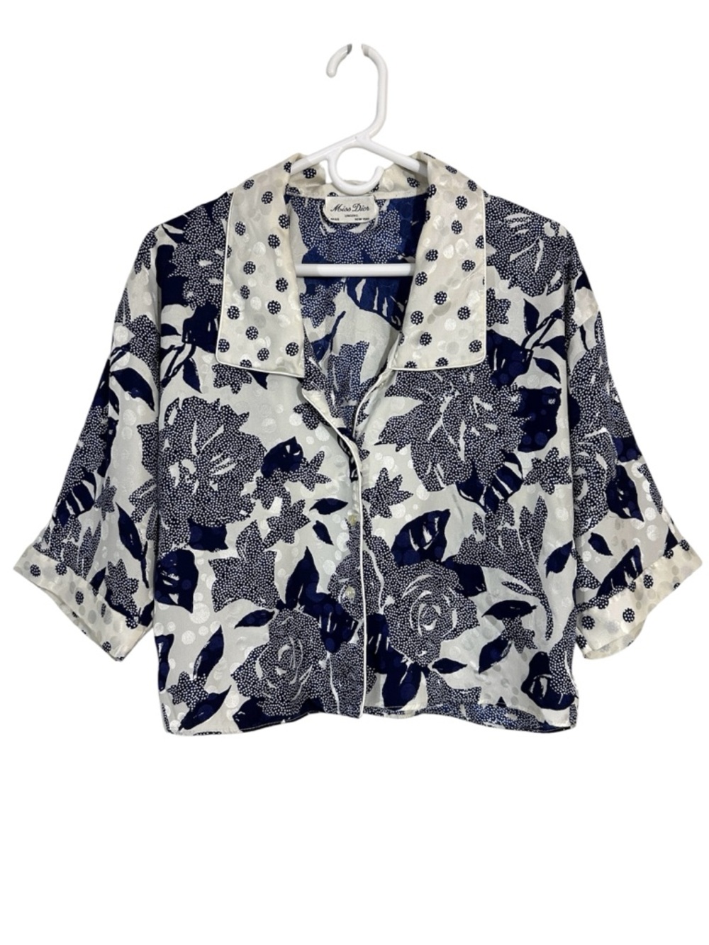 Vintage Miss Dior Floral Pajama Top